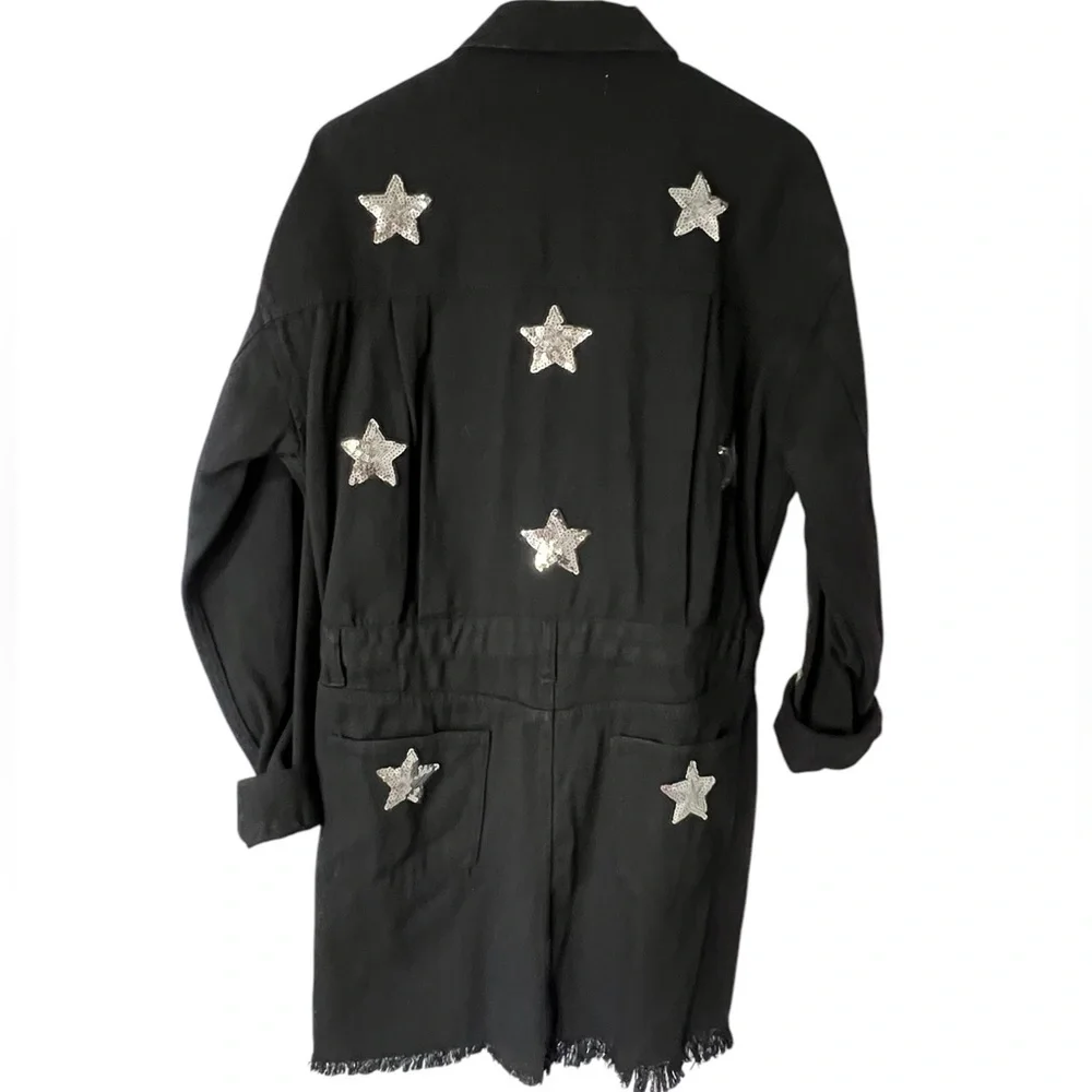 Buddy Love Black Dress with Silver Star Accents - Picture 3 of 5